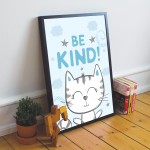 Cute Cat Nursery Print Baby Girl Bedroom Decor Boy Bedroom Decor