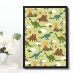 Dinosaur Nursery Print Animal Print Boys Bedroom Wall Art Gift