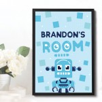 PERSONALISED Boys Bedroom Wall Art Boy Bedroom Accessories