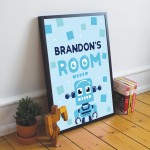 PERSONALISED Boys Bedroom Wall Art Boy Bedroom Accessories