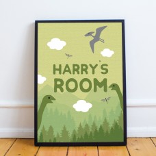 Dinosaur Nursery Print Nursery Wall Art Picture For Boys Bedroom