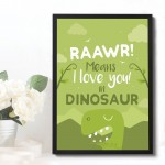 Boys Bedroom Dinosaur Wall Art Boy Bedroom Decoration Son Gift