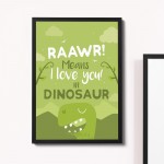 Boys Bedroom Dinosaur Wall Art Boy Bedroom Decoration Son Gift