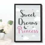 Princess Quote Prints Fairy Tale Posters Girl Nursery Wall Art