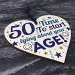 FUNNY Birthday Gift For Him 50th Birthday Gift For Her 50 Decor