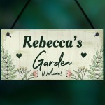 Personalised Garden Sign Any Name Pretty Summer House Plaques