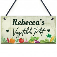 PERSONALISED Vegetable Plot Allotment Sign Shed Garden Signs