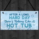 FUNNY HOT TUB SIGN Garden Sign And Plaque Summer House Plaque