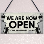 Funny Bar Sign Garden Signs Home Bar Sign Alcohol Gifts Sign