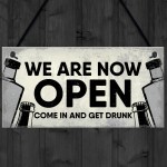 Funny Bar Sign Garden Signs Home Bar Sign Alcohol Gifts Sign