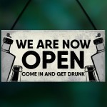 Funny Bar Sign Garden Signs Home Bar Sign Alcohol Gifts Sign