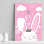 Little Girls Bedroom Accessories Bunny Nursery Print For Girl