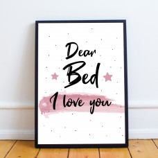 FUNNY Girls Bedroom Print Framed Girls Bedroom Decor Wall Art