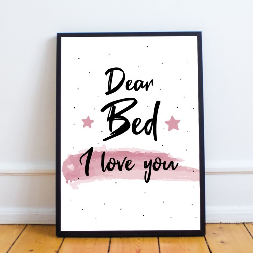 FUNNY Girls Bedroom Print Framed Girls Bedroom Decor Wall Art