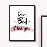 FUNNY Girls Bedroom Print Framed Girls Bedroom Decor Wall Art
