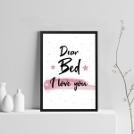 FUNNY Girls Bedroom Print Framed Girls Bedroom Decor Wall Art