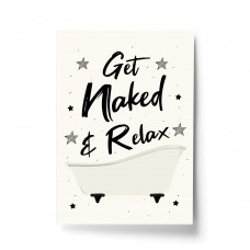 Cream Bathroom Quote Print Funny Bathroom Sign Toilet Wall Art 