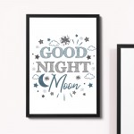FRAMED Nursery Prints For Girls Boys Bedroom Cute Nursery Art