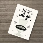 Funny Bathroom Wall Art Print Toilet Loo Sign Bathroom Decor