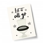 Funny Bathroom Wall Art Print Toilet Loo Sign Bathroom Decor