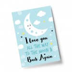 Blue Nursery Print For Baby Girls Nursery Boys Bedroom Decor Art