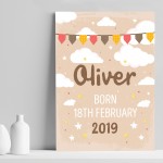 New Baby Gift Birth Details Print Baby Girl Gift Baby Boy Gifts