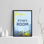 Boys Bedroom FRAMED Wall Art Personalised Boys Bedroom Sign