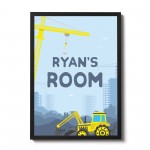 Boys Bedroom FRAMED Wall Art Personalised Boys Bedroom Sign