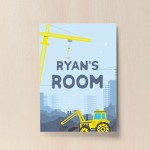 Boys Bedroom Wall Art Personalised Boys Bedroom Sign Truck Print