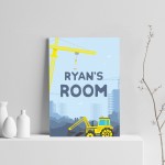 Boys Bedroom Wall Art Personalised Boys Bedroom Sign Truck Print