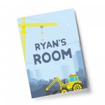 Boys Bedroom Wall Art Personalised Boys Bedroom Sign Truck Print