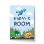 PERSONALISED Boys Bedroom Decor Toy Print Boys Bedroom Sign