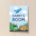 PERSONALISED Boys Bedroom Decor Toy Print Boys Bedroom Sign