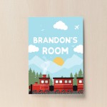 PERSONALISED Bedroom Sign Boys Bedroom Boys Nursery Decor 