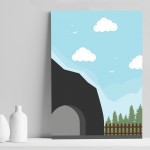 Cute Nursery Print For Train Lovers Boys Bedroom Decor Wall Art