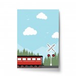 Train Print For Boys Bedroom Train Picture Boys Bedroom Decor 