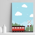 Train Print For Boys Bedroom Train Picture Boys Bedroom Decor 