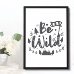 Nursery Decor For Girls Bedroom Boys Bedroom Framed Grey Print