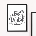 Nursery Decor For Girls Bedroom Boys Bedroom Framed Grey Print