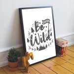 Nursery Decor For Girls Bedroom Boys Bedroom Framed Grey Print
