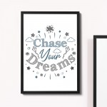 Blue And Grey Nursery Quote Print For Baby Boy Girls Bedroom Art