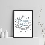 Blue And Grey Nursery Quote Print For Baby Boy Girls Bedroom Art