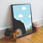 FRAMED Print For Boys Bedroom Sign Train Picture Boys Room Decor FRAMED Print For Boys Bedroom Sign Train Picture Boys Room Decor