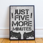 Funny Boys Bedroom Wall Art Gaming Gift Gaming Sign Mancave Gift