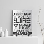 Funny Gamer Gifts Boys Bedroom Decor Funny Gaming Print Gifts