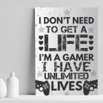 Funny Gamer Gifts Boys Bedroom Decor Funny Gaming Print Gifts