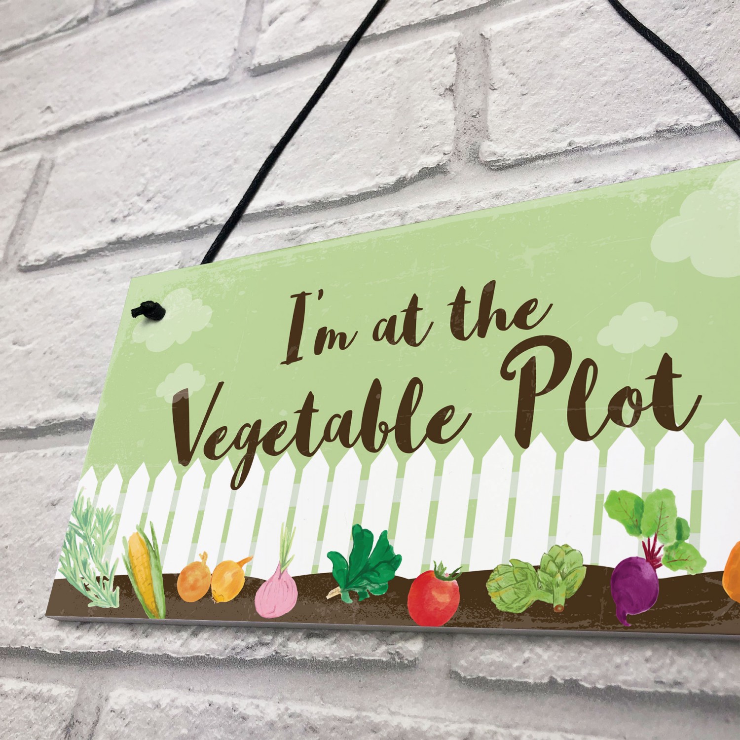 Funny Garden Signs And Plaques Vegetable Plot Sign Home Decor