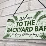 Novelty Garden Sign Backyard Bar Plaque Alcohol Man Cave Sign