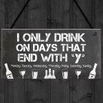 Funny Backyard Bar Sign Garden Plaque Alcohol Man Cave Beer Gin 