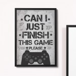 FRAMED Gaming Sign For Boys Bedroom Decor Man Cave Sign